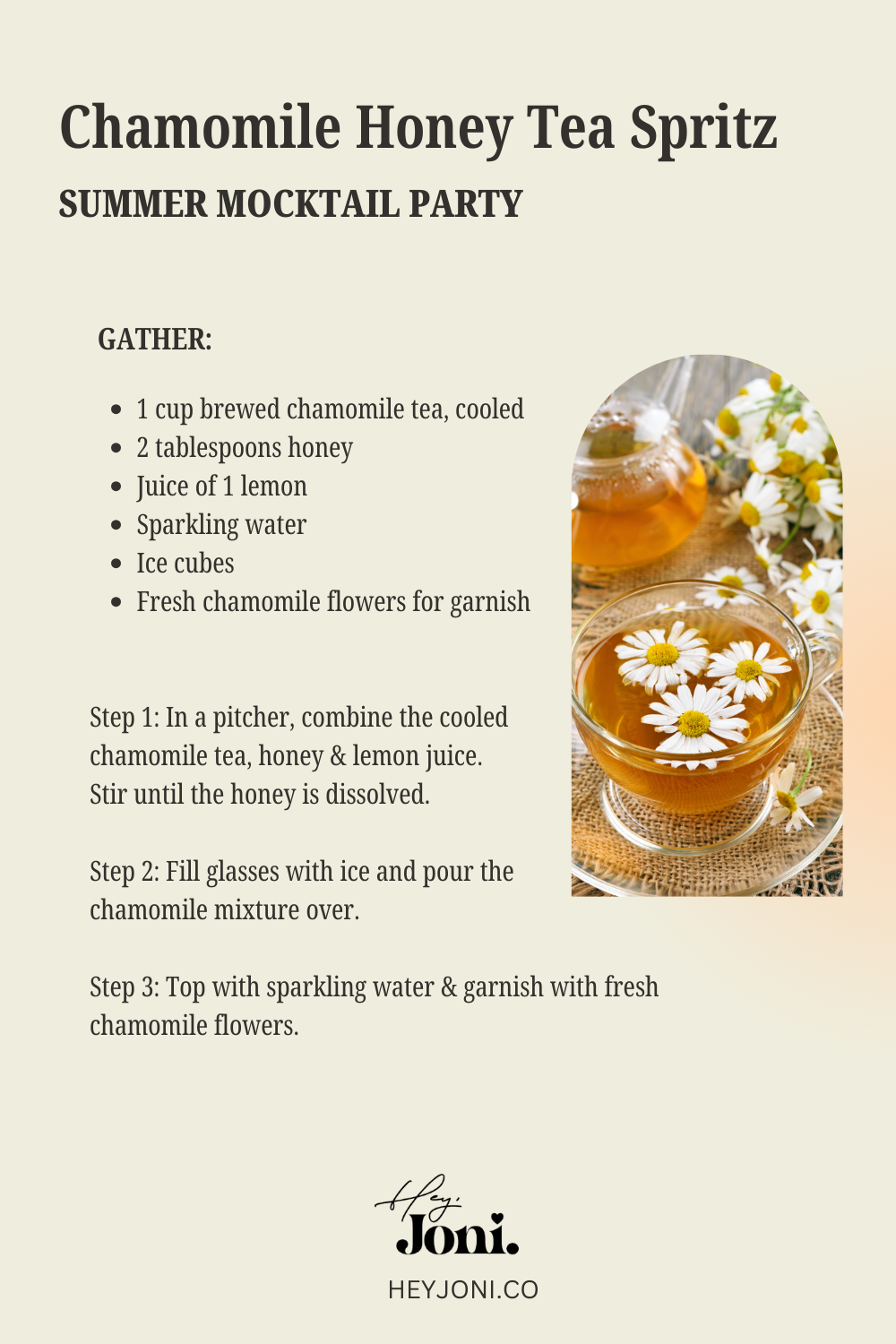 Chamomile Honey Spritz